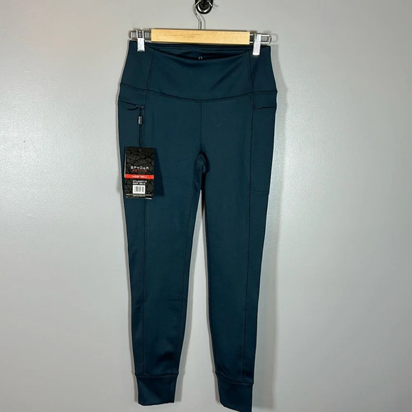 Spyder Active Fleece Lined Jogger Leggings Women’s Size Small NWT - Picture 1 of 9